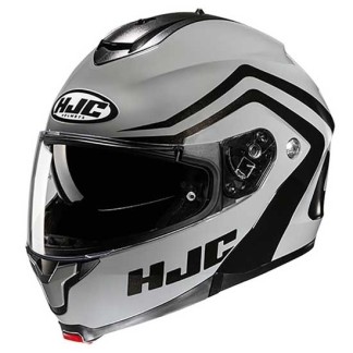 HJC C91N NEPOS PLATA / NEGRO | Casco Modular con Visor Solar y Gran Confort