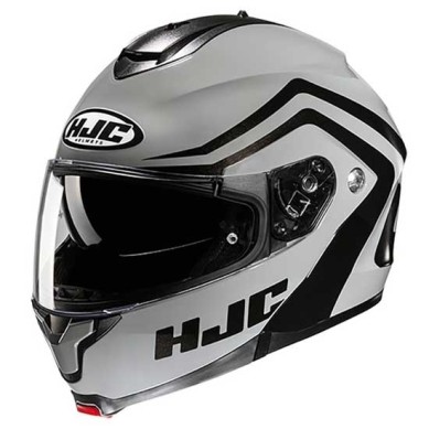 HJC C91N NEPOS PLATA / NEGRO | Casco Modular con Visor Solar y Gran Confort