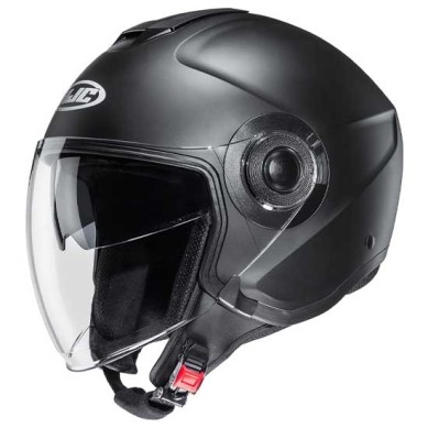 CASCO JET HJC I40N MONOCOLOR NEGRO METAL