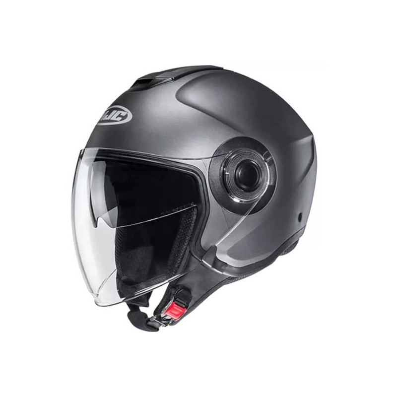 CASCO JET HJC I40N MONOCOLOR BLANCO PERLA MATE