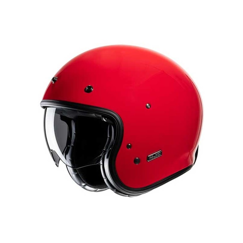 CASCO JET HJC V31 SOLID FLAME VERDE / NEGRO