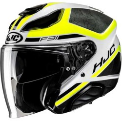 CASCO JET HJC F31 SOLID  SEMI FLAT TITANIUM