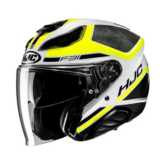 CASCO JET HJC F31 SOLID  SEMI FLAT TITANIUM