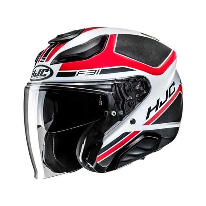 CASCO JET HJC F31 CERON NEGRO / AZUL / BLANCO