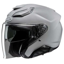 CASCO JET HJC F31 CERON NEGRO / ROJO / BLANCO