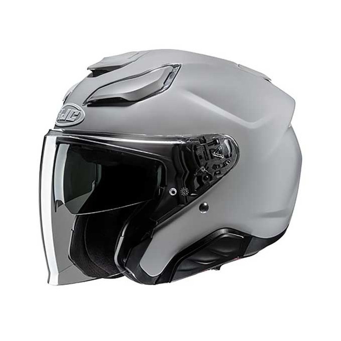 CASCO JET HJC F31 CERON NEGRO / ROJO / BLANCO