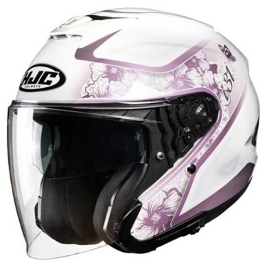 CASCO JET HJC I31 IONA NEGRO / MORADO