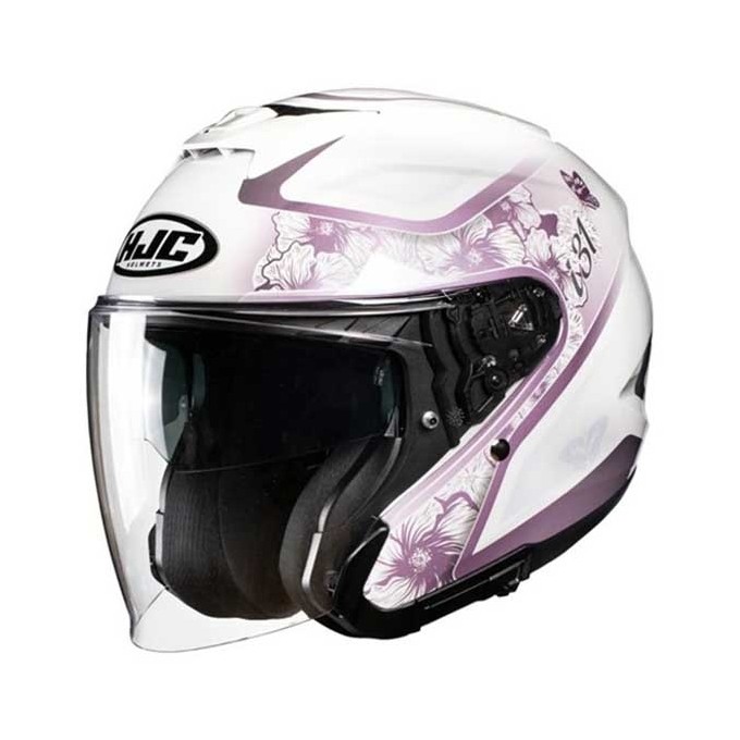 CASCO JET HJC I31 IONA NEGRO / MORADO