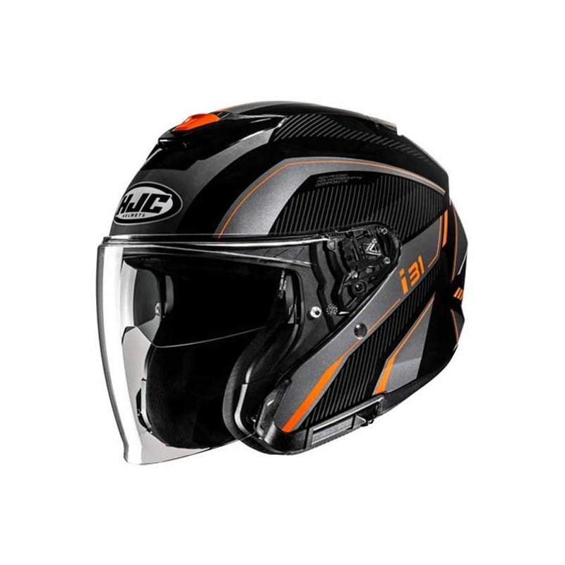 CASCO JET HJC I31 RENO NEGRO / NARANJA