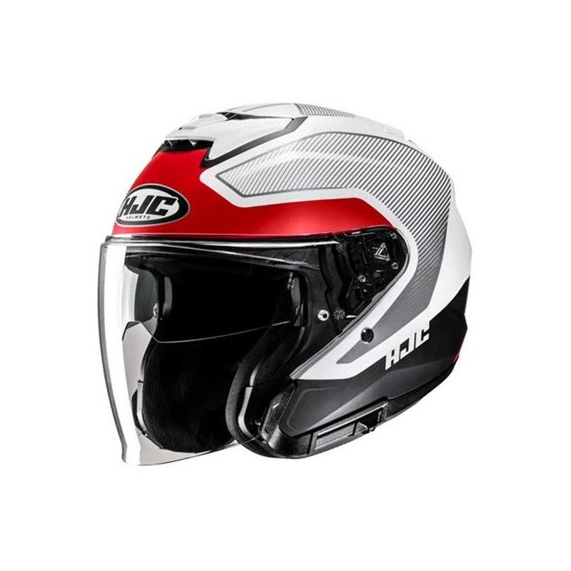 CASCO JET HJC I31 RENO BLANCO / ROJO / AZUL