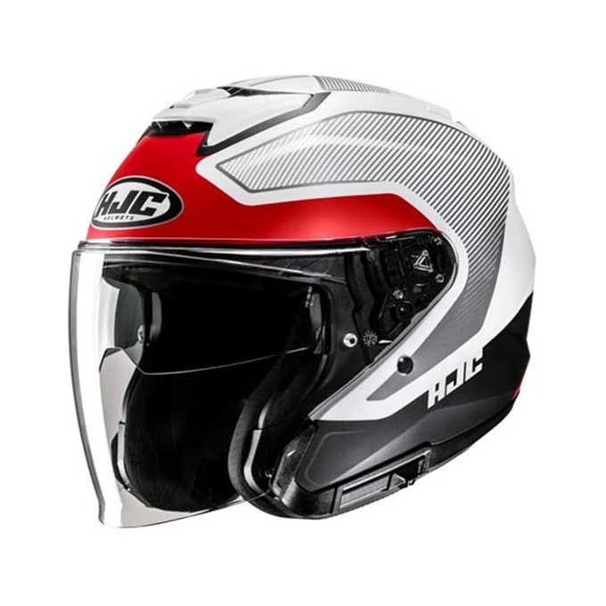 CASCO JET HJC I31 RENO BLANCO / ROJO / AZUL