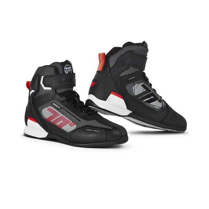 MT HELMETS BOTA SD-BR2 VELOCE NEGRO / ROJO / BLANCO 