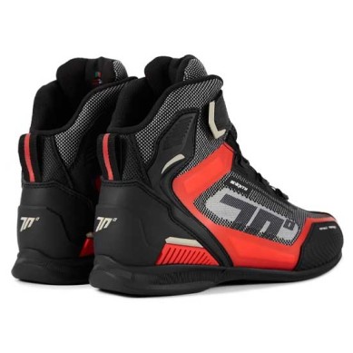 MT HELMETS BOTA SD-BR2 VELOCE NEGRO / ROJO / BLANCO 