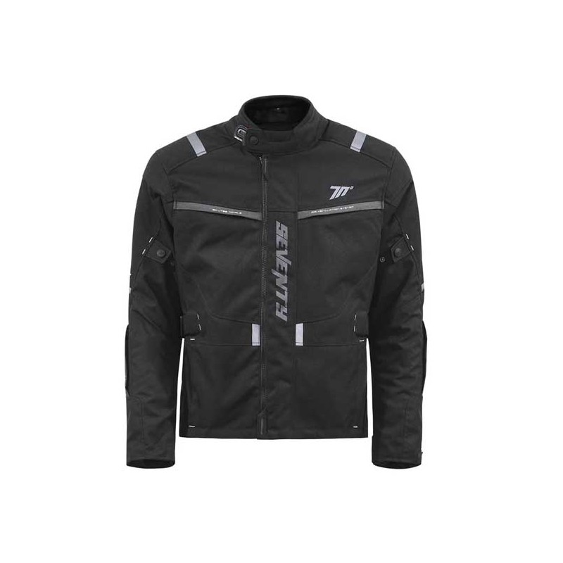 CHAQUETA HOMBRE SEVENTY DEGREES SD-JT83 TONALE NEGRO / GRIS / AMARILLO FLÚOR 