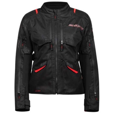 CHAQUETA MUJER INVIERNO SEVENTY DEGREES SD-JT69 TANAMI NEGRO / ROJO