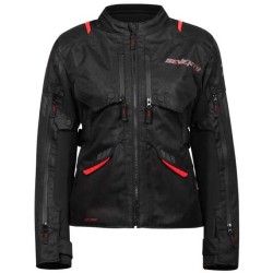 CHAQUETA MUJER INVIERNO SEVENTY DEGREES SD-JT69 TANAMI NEGRO / ROJO