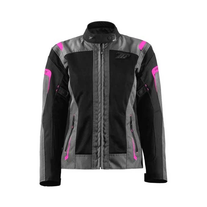 CHAQUETA MUJER SEVENTY DEGREES SD-JT68 SAHARA GRIS / FUCSIA