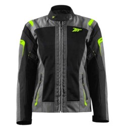 CHAQUETA MUJER SEVENTY DEGREES SD-JT68 SAHARA GRIS / AMARILLO FLÚOR