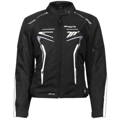 CHAQUETA HOMBRE SEVENTY DEGREES SD-JR65 PISTON NEGRO / ROJO / BLANCO