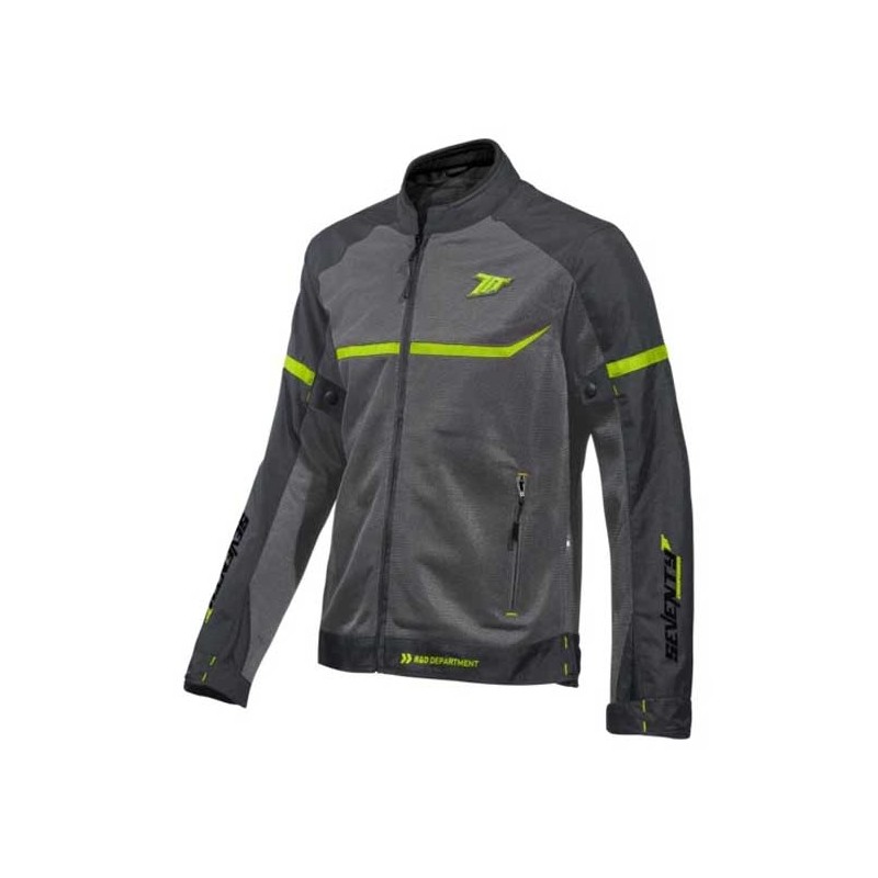 CHAQUETA HOMBRE SEVENTY DEGREES SD-JR65 PISTON NEGRO / GRIS / BLANCO