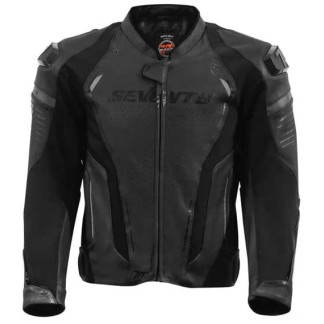 CHAQUETA HOMBRE SEVENTY DEGREES SD-JR65 PISTON NEGRO / GRIS / AMARILLO FLÚOR
