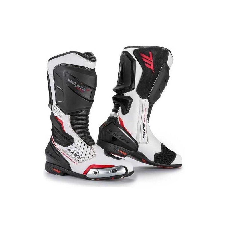 BOTAS SEVENTY DEGREES SD-BR1 RACING BLANCO / ROJO 39 / 40 / 44 / 45