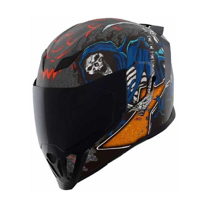 CASCO ICON AIRFLITE BLECH ROJO / NARANJA