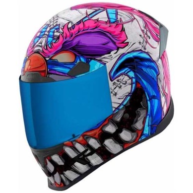 CASCO ICON AIRFRAME PRO CARBON KRAZY KLOWN 2 AZUL / MORADO