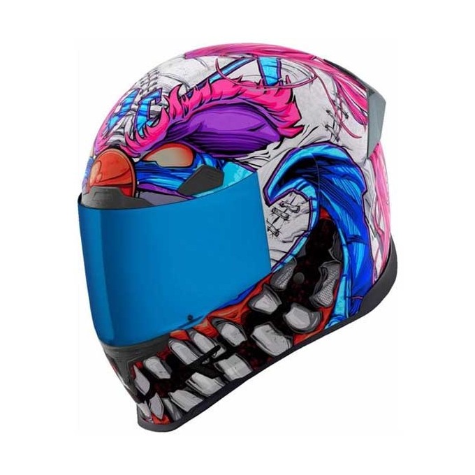 CASCO ICON AIRFRAME PRO CARBON KRAZY KLOWN 2 AZUL / MORADO