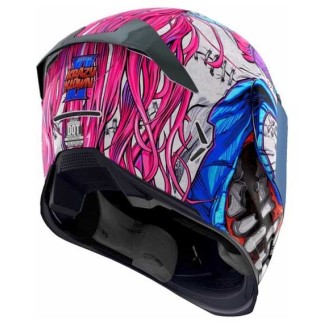 CASCO ICON AIRFRAME PRO CARBON KRAZY KLOWN 2 AZUL / MORADO