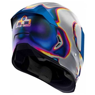 CASCO ICON AIRFRAME PRO CARBON KRAZY KLOWN 2 AZUL / MORADO