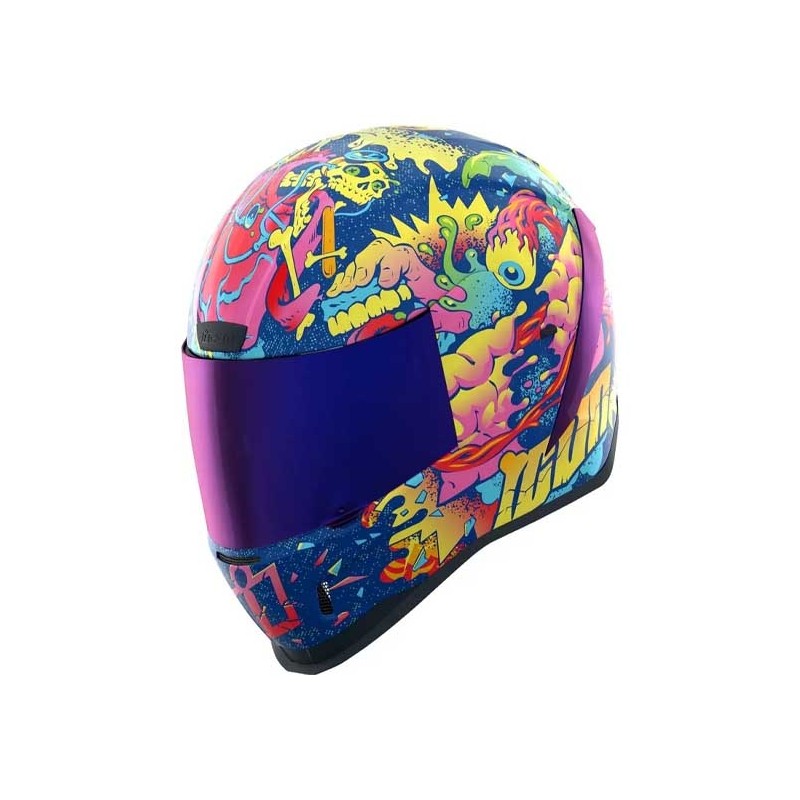 CASCO ICON AIRFORM DINO FURY AZUL