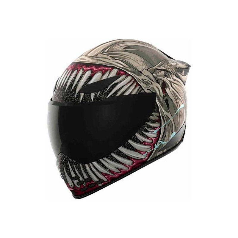 CASCO ICON DOMAIN GRAND MAW GRIS / ROJO
