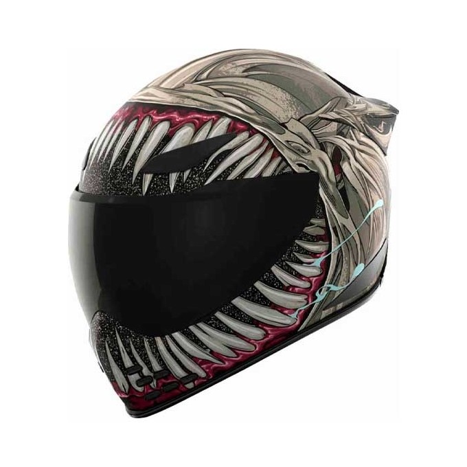 CASCO ICON DOMAIN GRAND MAW GRIS / ROJO
