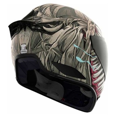 CASCO ICON DOMAIN GRAND MAW GRIS / ROJO