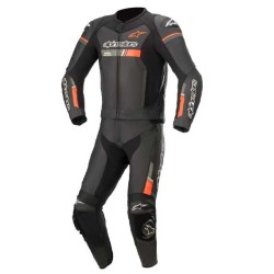 MONO DE PIEL 1 PIEZA ALPINESTARS GP FORCE CHASER LEATHER SUIT 2 PC NEGRO / BLANCO