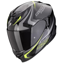 CASCO SCORPION EXO-520 EVO AIR TERRA NEGRO-AMARILLO NEÓN TALLA M