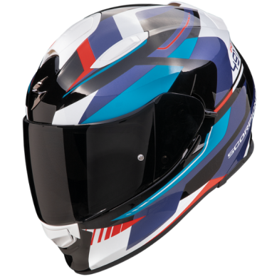 CASCO SCORPION EXO-491 ABILIS NEGRO / AZUL / ROJO 