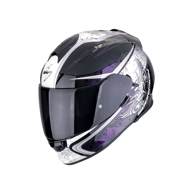 CASCO SCORPION EXO-491 RUN NEGRO NEGRO/CAMALEÓN