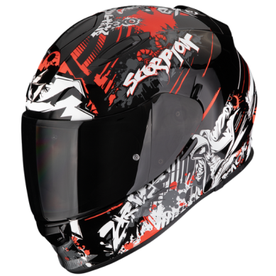 CASCO SCORPION EXO-491 SPECTOR Negro/Rojo
