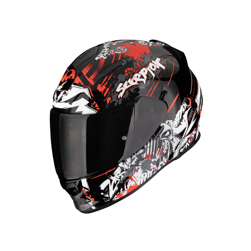 CASCO SCORPION EXO-491 SPECTOR Negro/Rojo