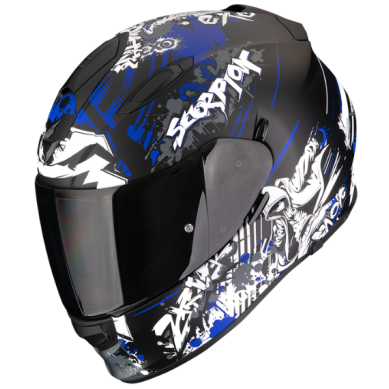 CASCO SCORPION EXO-491 SPECTOR Mate Negro/Azul
