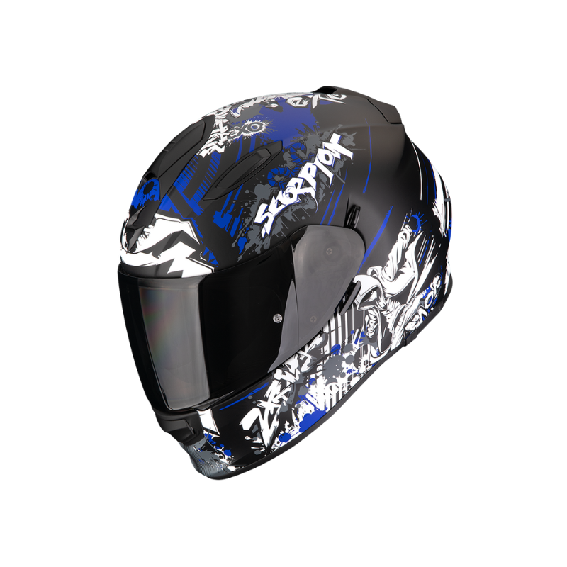 CASCO SCORPION EXO-491 SPECTOR Mate Negro/Azul
