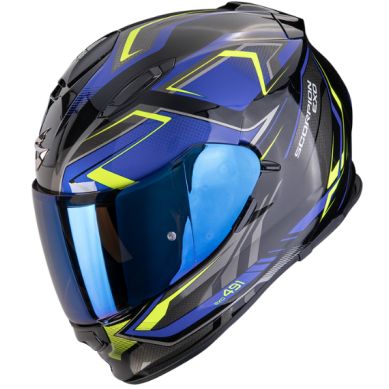 CASCO SCORPION EXO-491 ZUMO Negro-Azul-Amarillo neón