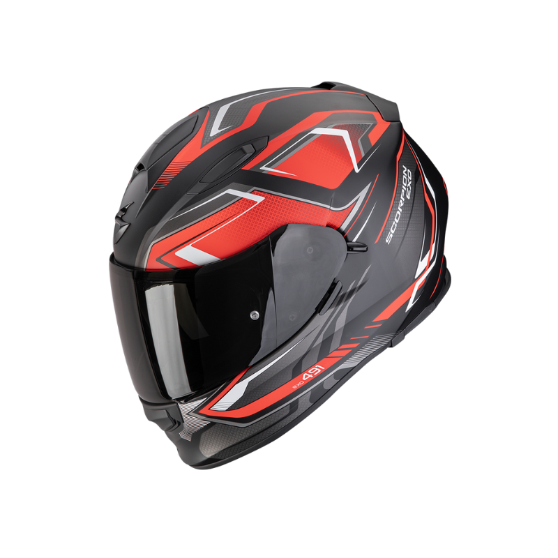 CASCO SCORPION EXO-491 ZUMO Negro mate-Rojo