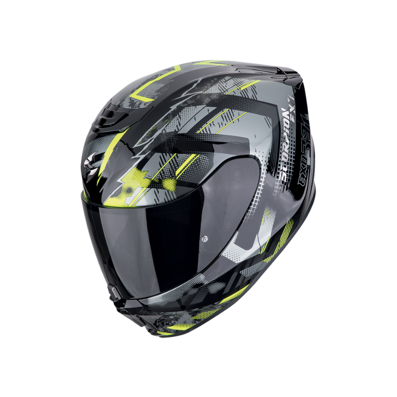 CASCO SCORPION EXO-391 CLUTTER Negro-Amarillo neon