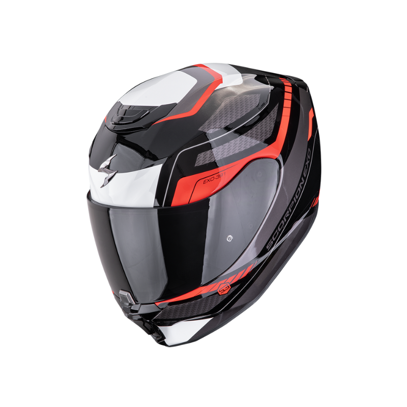 CASCO SCORPION EXO-391 LEO NEGRO-ROJO