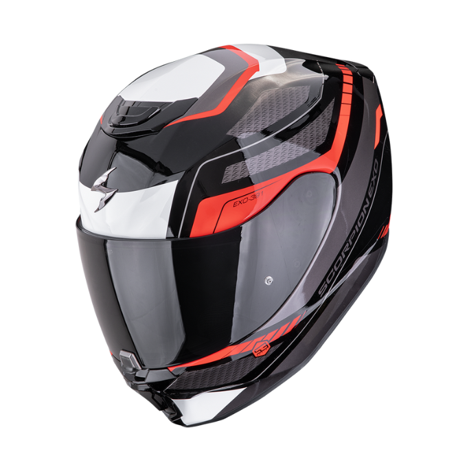 CASCO SCORPION EXO-391 LEO NEGRO-ROJO