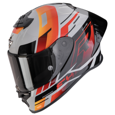 SCORPION EVO II AIR ADRENALINE Gris-Rojo-Naranja