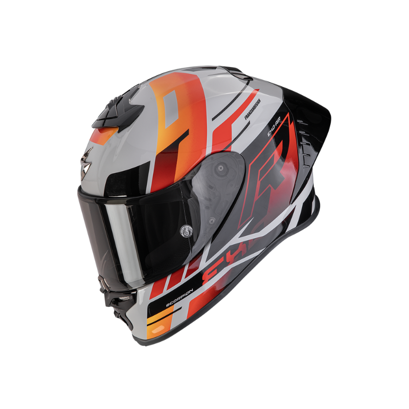 SCORPION EVO II AIR ADRENALINE Gris-Rojo-Naranja